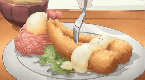 エビフライ 海老フライ 揚げ物 天ぷら 美味しい GIF