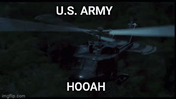 Us Army Hooah GIF. This 360 x 202 animated GIF is part of our hooah collection. Created by sobronxjourno. View the original animation, share it, or browse…