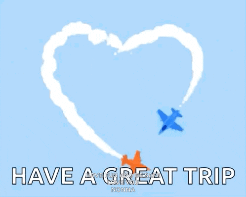 Vacation Time Plane GIF