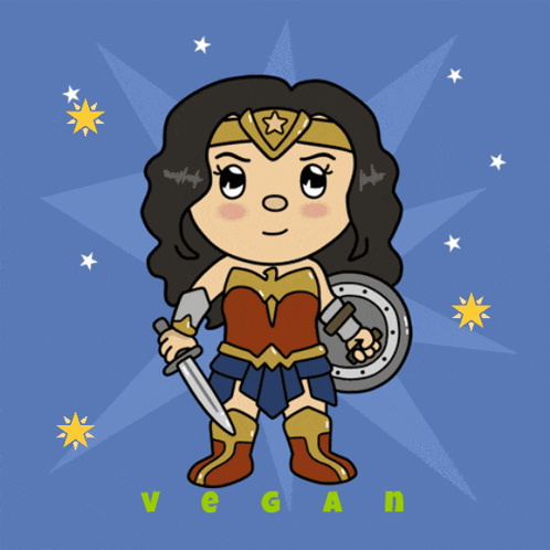 Vegan Superhero Female GIF