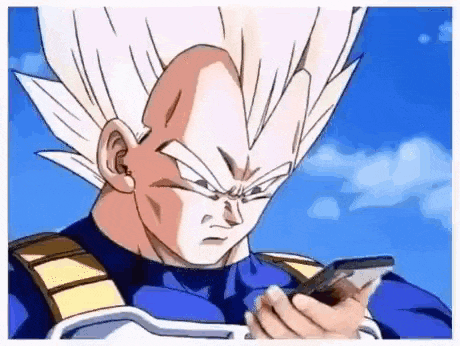 Vegeta Cellphone GIF