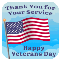Veterans Day Thank You Veterans Sticker
