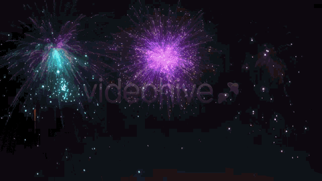 Video Hive Fire Works GIF