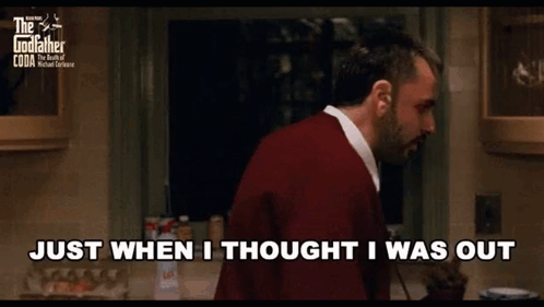 Vince Desi GIF. This 498 x 281 animated GIF is part of our just when i thought i was out collection. Created by xBishop. View the original animation, share…