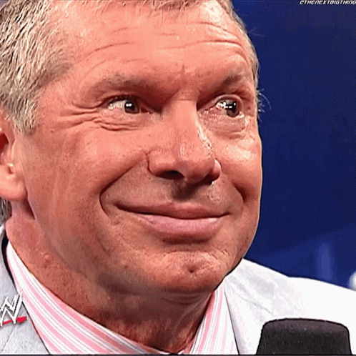 Vince Mc Mahon Reaction GIF. This 498 x 498 animated GIF is part of our vince mcmahon collection. Related themes include reaction, smile, wwe. Created by…