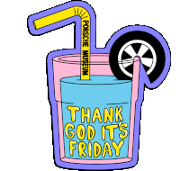 Vintage Friday Sticker