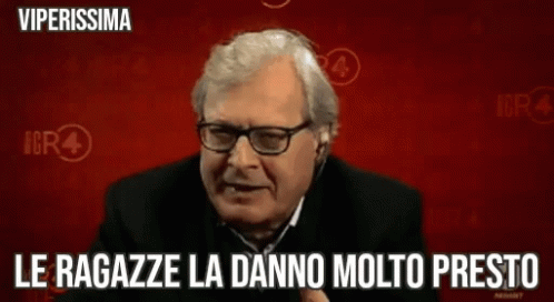 Viperissima Vittorio Sgarbi Cr4la Repubblica Delle Donne Trash Gif Reaction Tv Le Ragazze La Danno Molto Presto GIF. This 498 x 272 animated GIF is part of…