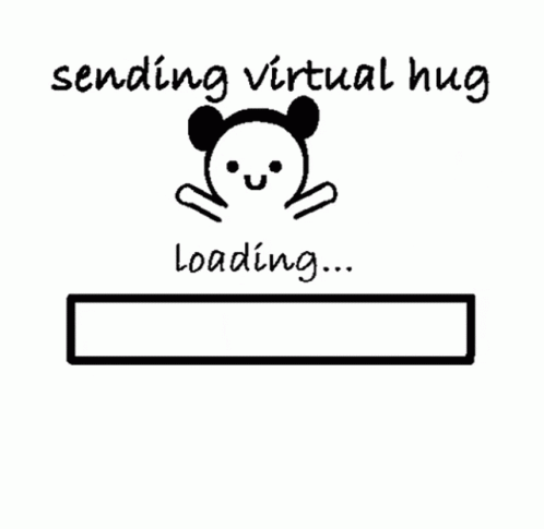 Virtual Hug Loading GIF