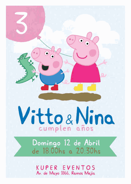 Vitto And Nina Peppa Pig And George Pig GIF