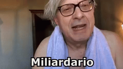Vittorio Sgarbi Miliardario Ricchissimo Molti Soldi GIF. This 480 x 270 animated GIF is part of our sgarbi collection. View the original animation, share…