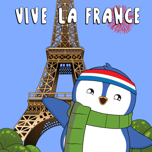 Vive La France Paris GIF. This 498 x 498 animated GIF is part of our torre eiffel collection. Related themes include francia, penguin, pudgy. Created by…