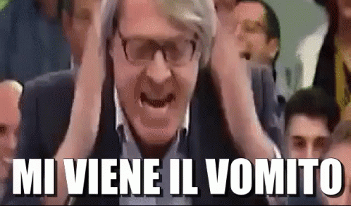 Vomito Vomitevole Schifo Schifoso Orribile Bruttissimo Brutto Disgustoso Disgustato Orrore GIF. This 498 x 292 animated GIF is part of our sgarbi…