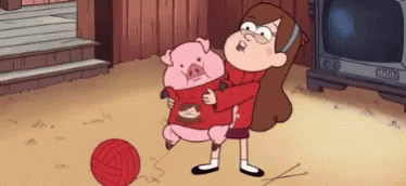 Waddles Pig GIF. This 374 x 172 animated GIF is part of our mabel y pato gravity falls collection. Created by HikiMak. View the original animation, share…