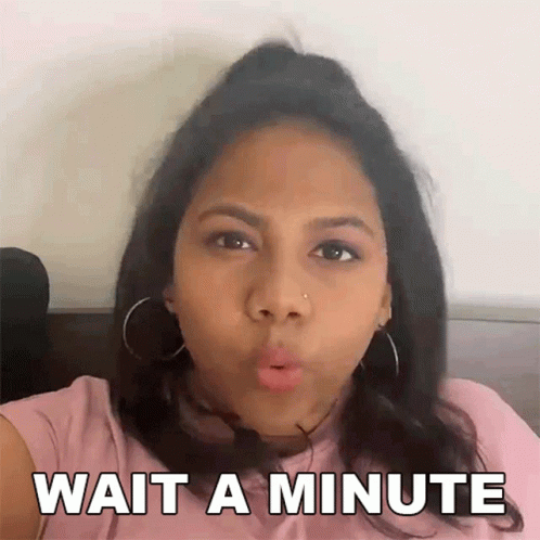 Wait A Minute Deeksha GIF