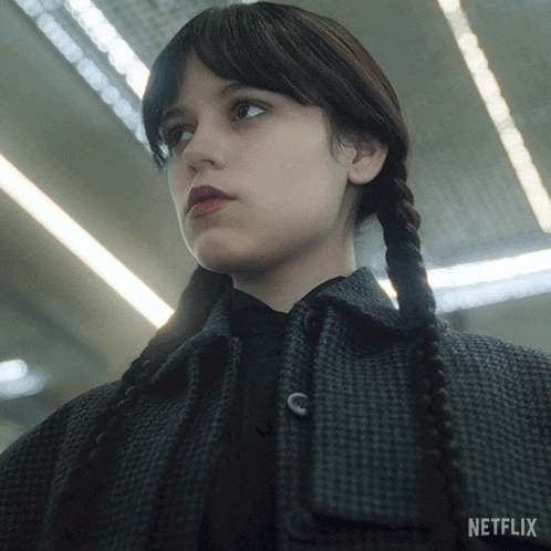 Wait What Wednesday Addams GIF