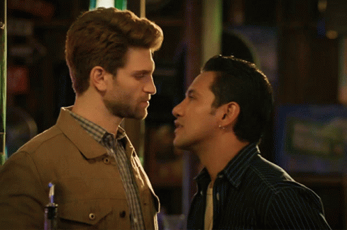 Walker Kissing GIF