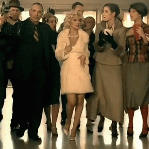 Walking Around Christina Aguilera GIF
