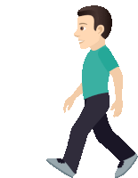 Walking Joypixels Sticker