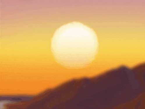 Walking Together Sunset GIF