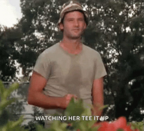 Washing Watching Her Tee It Up GIF