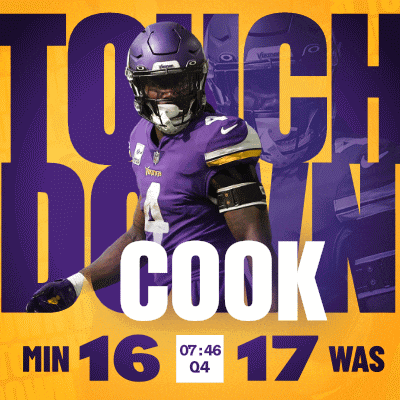 Washington Commanders (17) Vs. Minnesota Vikings (16) Fourth Quarter GIF