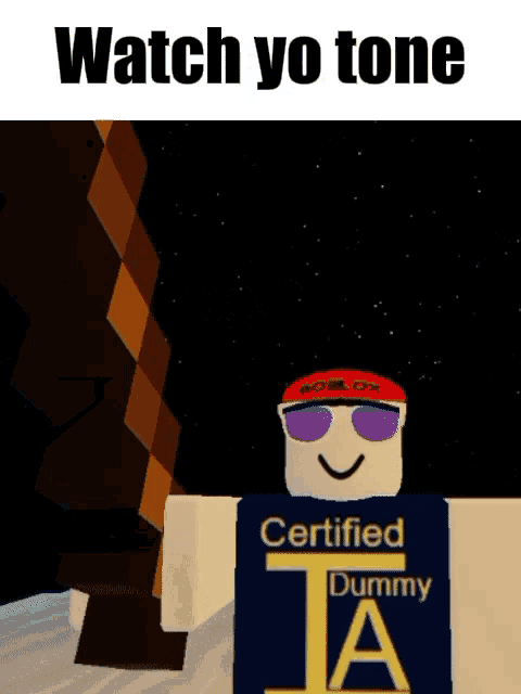 Watch Your Tone Roblox GIF