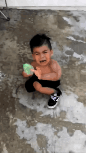 Water Balloon Cry GIF