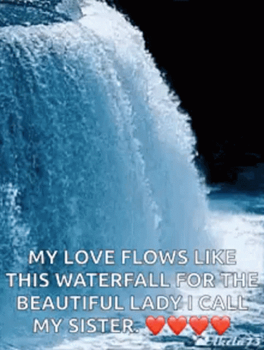 Water Waterfall GIF. This 375 x 498 animated GIF is part of our thanks for watching in water collection. Related themes include love you, water, waterfall…