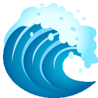 Water Wave Nature Sticker