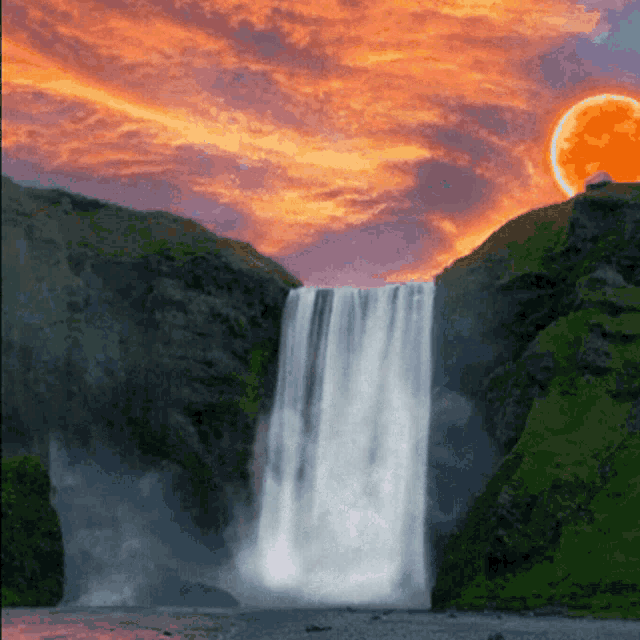 Waterfall Butterflies GIF