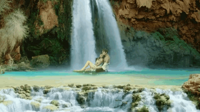 Waterfall I Love You GIF
