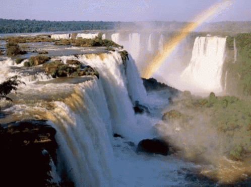 Waterfall Rainbow GIF