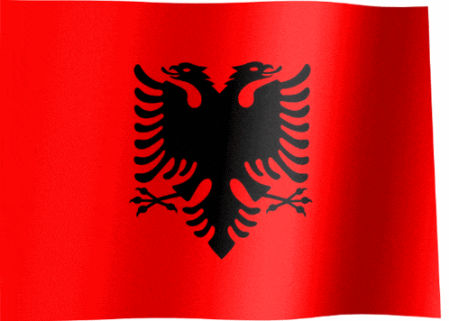 Waving Albanian Flag Waving Albania Flag GIF