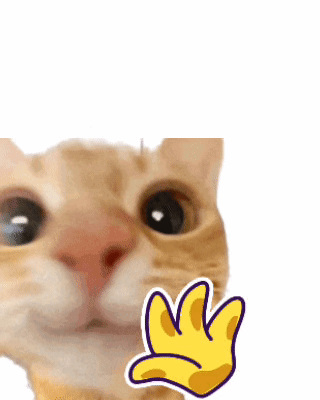 Waving Cat Hello Cat GIF