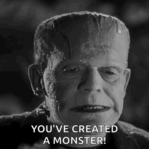 Waving The Monster GIF