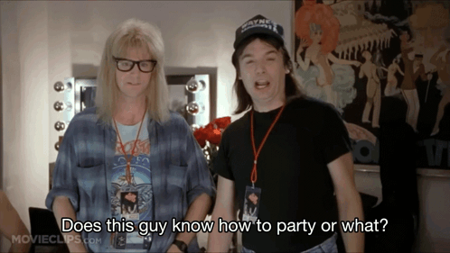 Wayne'S World Party GIF