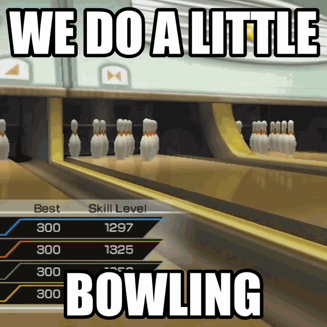 We Do A Little Bowling Wii Sports GIF