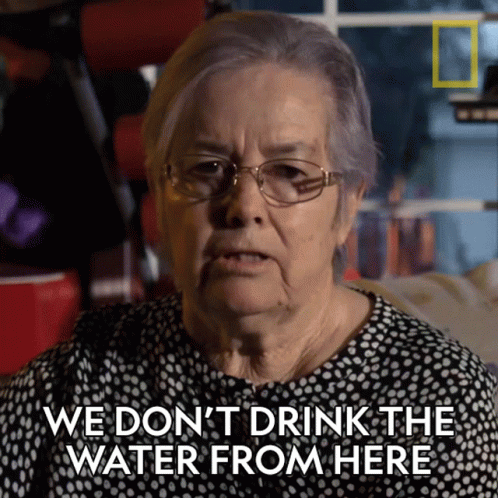 We Dont Drink The Water From Here Rafaela Tijerina GIF. This 498 x 498 animated GIF is part of our thanks for watching in water collection. Created by…