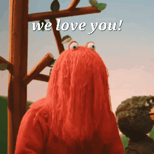 We Love You Red Guy GIF