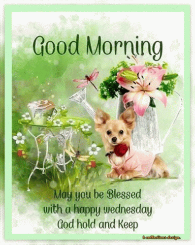 Wednesday Good GIF. This 396 x 498 animated GIF is part of our guten morgen mittwoch collection. Related themes include good, happy, morning. Created by…