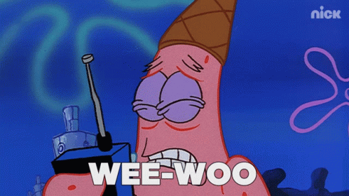 Wee Woo Patrick Star GIF
