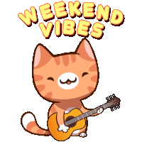 Weekend Weekend Vibes Sticker