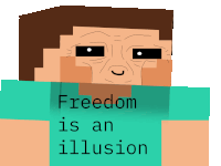 Weird Steve Steve Minecraft Sticker