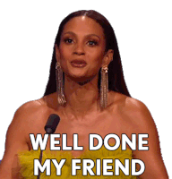 Well Done My Friend Alesha Dixon Sticker