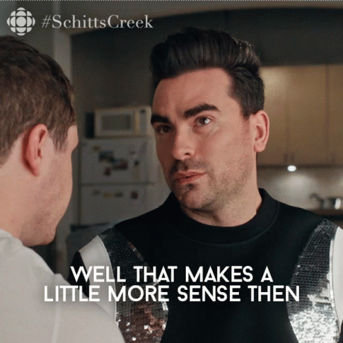 Well That Makes A Little More Sense Then Dan Levy GIF