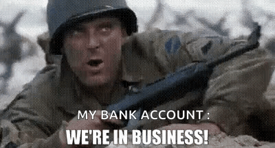 We'Re In Business Saving Private Ryan GIF. This 400 x 216 animated GIF is part of our saving private ryan collection. Created by sparky7. View the original…