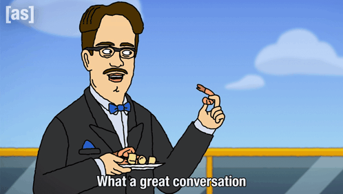 What A Great Conversation Stebe GIF