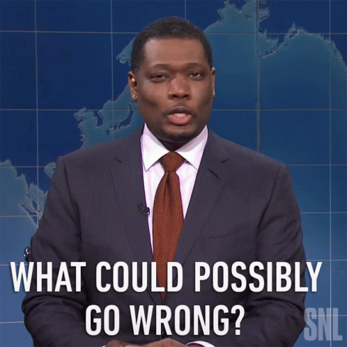 What Could Possibly Go Wrong Michael Che GIF. This 498 x 498 animated GIF is part of our looks like i picked the wrong week collection. Created by nbcsnl…