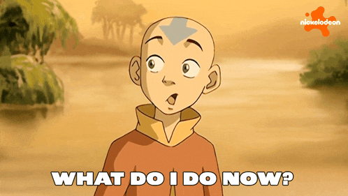 What Do I Do Now Aang GIF