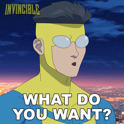 What Do You Want Mark Grayson GIF